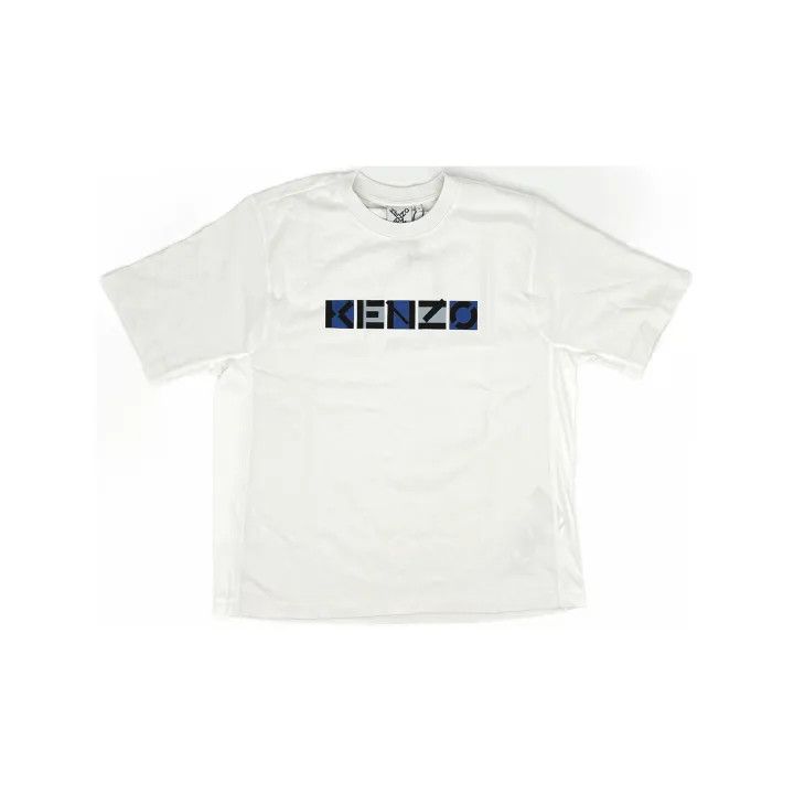 Kenzo KENZO SS21 White Logo Short Sleeve T-Shirt 0079 Size US L / EU 52-54 / 3 - 2 Thumbnail