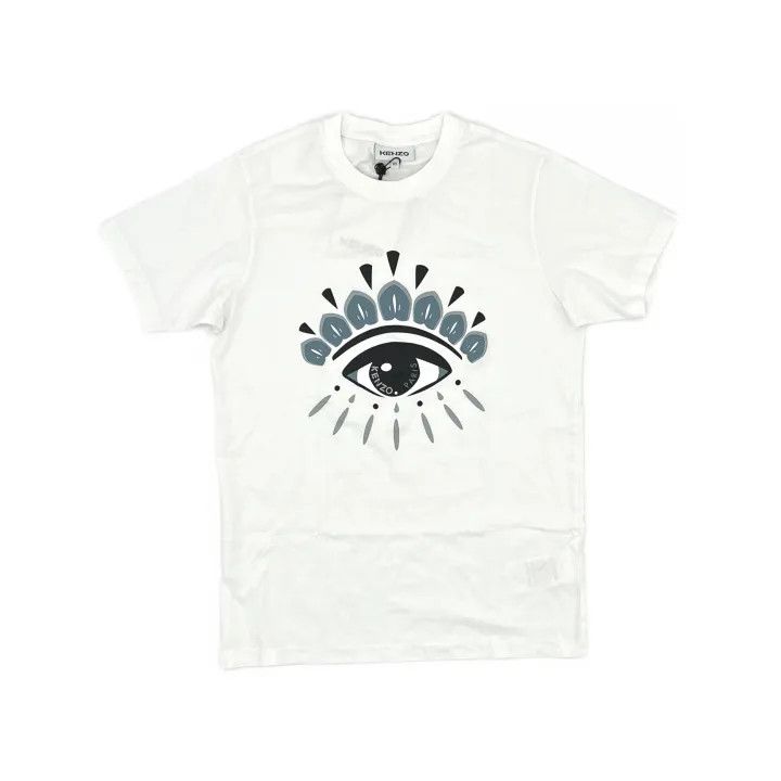 Kenzo KENZO Eye Print White Short Sleeve T-Shirt 0079 Size US XS / EU 42 / 0 - 2 Thumbnail