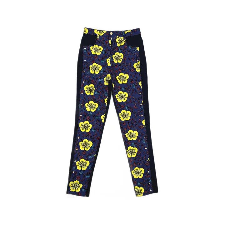 Kenzo KENZO Casual Chic Floral Straight-Leg Pants 0079 Size US 28 / EU 44 - 2 Thumbnail