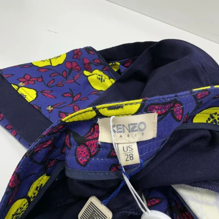Kenzo KENZO Casual Chic Floral Straight-Leg Pants 0079 Size US 28 / EU 44 - 4 Thumbnail
