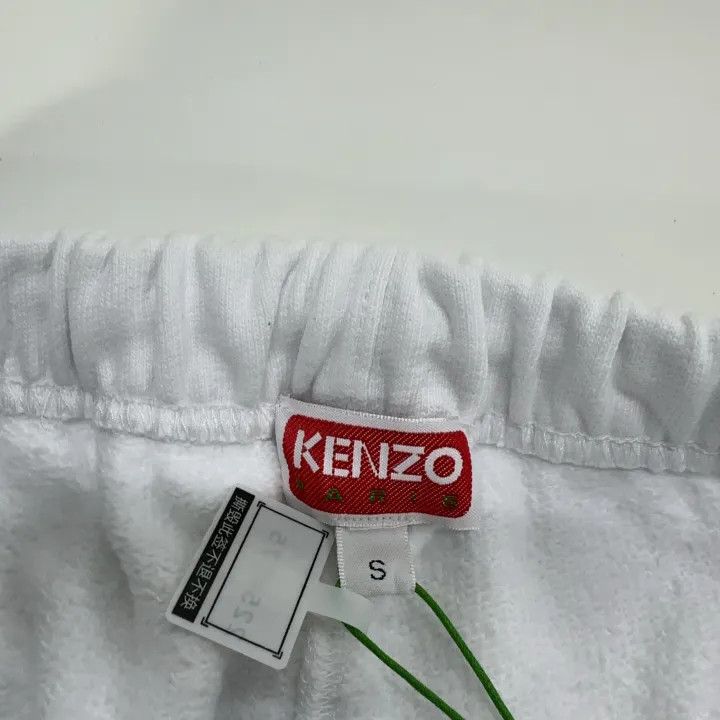 Kenzo KENZO Logo Print Casual White Shorts 0079 Size US 30 / EU 46 - 5 Thumbnail