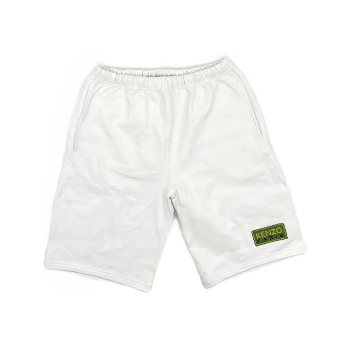 Kenzo KENZO Logo Print Casual White Shorts 0079 Size US 30 / EU 46 - 2 Thumbnail