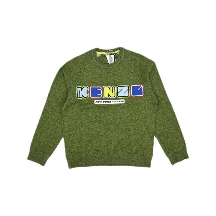 Kenzo KENZO Casual Olive Green Printed Sweatshirt 0079 Size US S / EU 44-46 / 1 - 2 Thumbnail