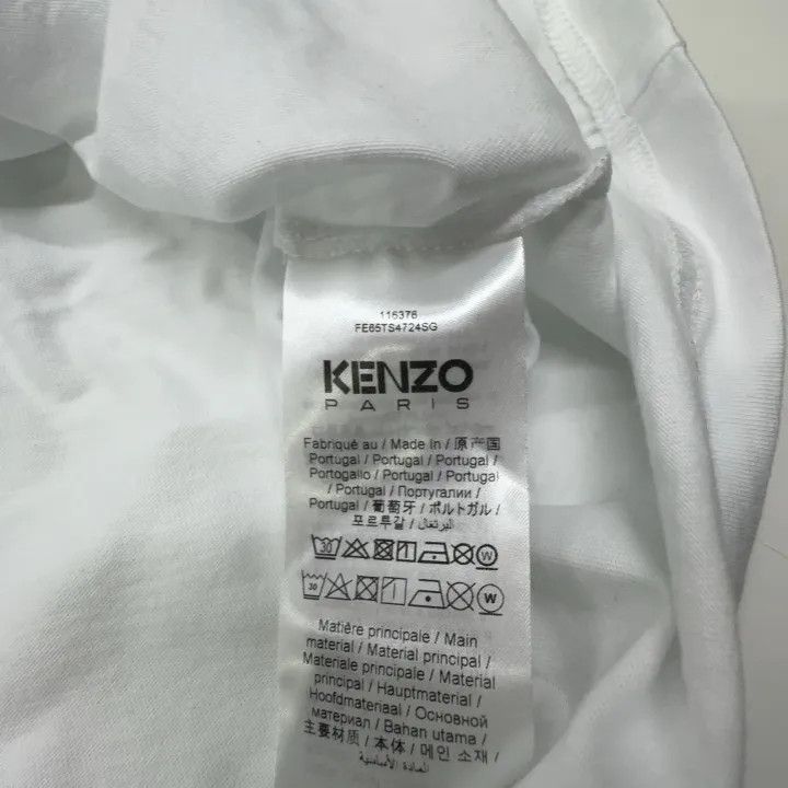 Kenzo Kenzo Bold Logo White Short Sleeve T-Shirt 0079 Size US M / EU 48-50 / 2 - 4 Thumbnail