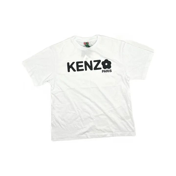 Kenzo Kenzo Bold Logo White Short Sleeve T-Shirt 0079 Size US M / EU 48-50 / 2 - 2 Thumbnail