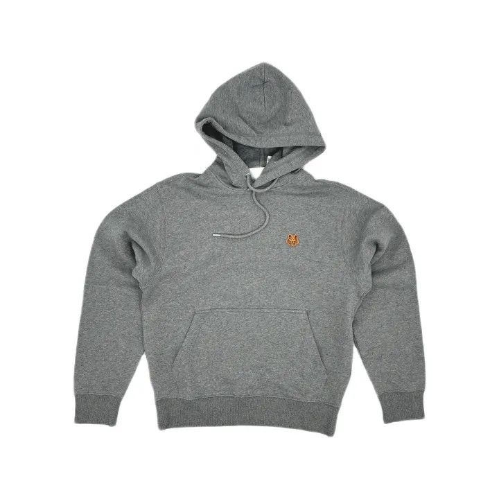 Kenzo KENZO SS21 Embroidered Hoodie in Dove Gray 0079 Size US XS / EU 42 / 0 - 2 Thumbnail