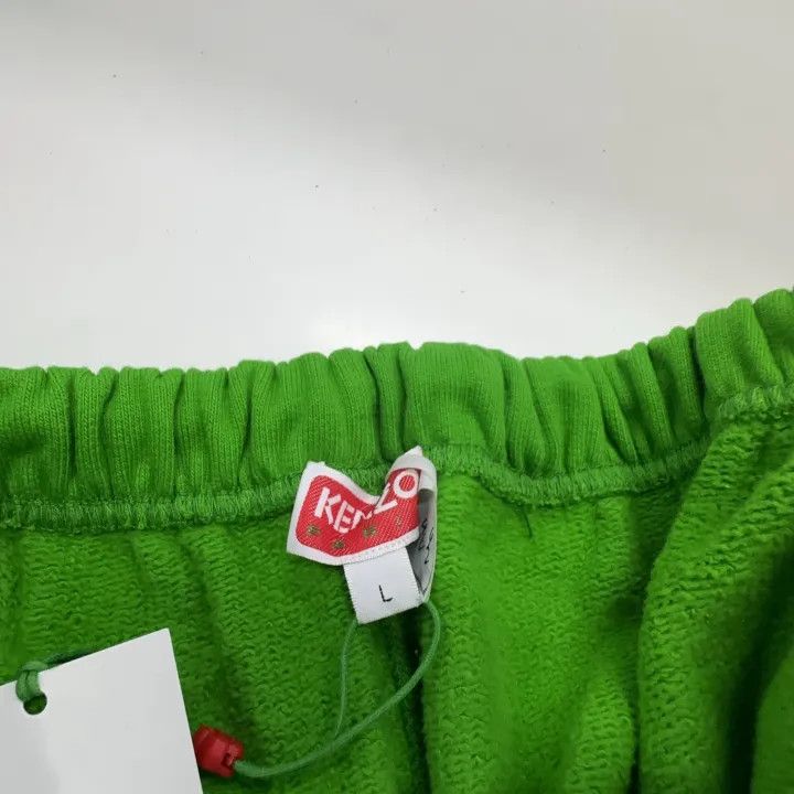 Kenzo KENZO Men's Green Logo Embroidered Shorts 0079 Size US 36 / EU 52 - 4 Thumbnail