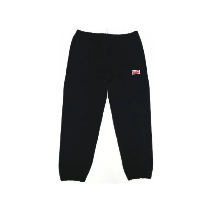 Kenzo Kenzo FW22 Black Logo Knit Joggers for Men 0079 Size US 36 / EU 52 - 2 Thumbnail