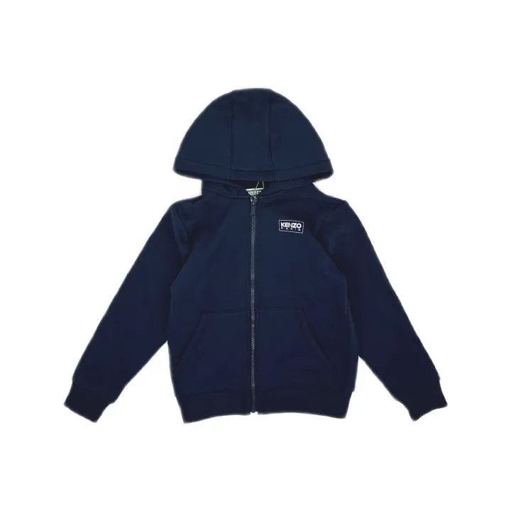 Kenzo Kenzo Kids Zip Hoodie with Logo Print 0079 Size US M / EU 48-50 / 2 - 2 Thumbnail