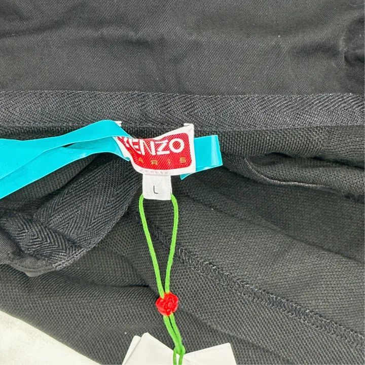 Kenzo KENZO Logo Black Loose Fit Short Sleeve Polo 0079 Size US L / EU 52-54 / 3 - 3 Thumbnail