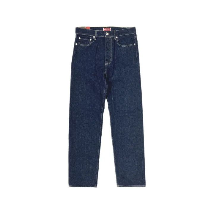 Kenzo KENZO Blue High-Waisted Straight Leg Jeans 0079 Size US 30 / EU 46 - 2 Thumbnail