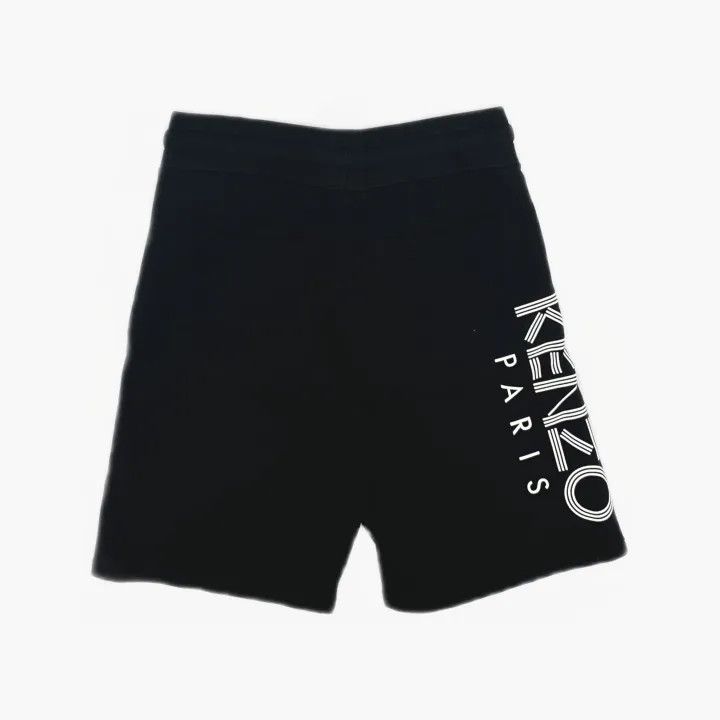 Kenzo KENZO Black Logo Print Shorts for Men 0079 Size US 32 / EU 48 - 3 Thumbnail
