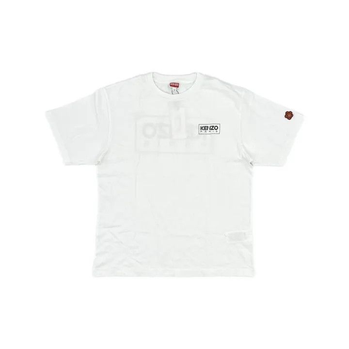 Kenzo KENZO SS22 Logo Print White Short Sleeve T-Shirt 0079 Size US M / EU 48-50 / 2 - 2 Thumbnail