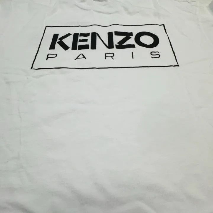 Kenzo KENZO SS22 Logo Print White Short Sleeve T-Shirt 0079 Size US M / EU 48-50 / 2 - 7 Thumbnail