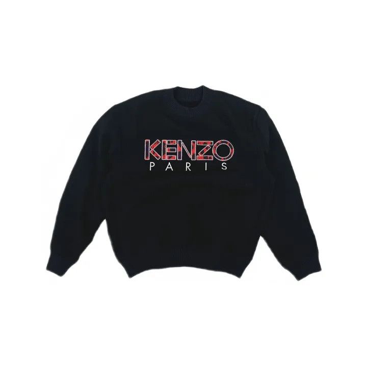 Kenzo KENZO Men's Loose Fit Black Logo Sweatshirt 0079 Size US M / EU 48-50 / 2 - 2 Thumbnail