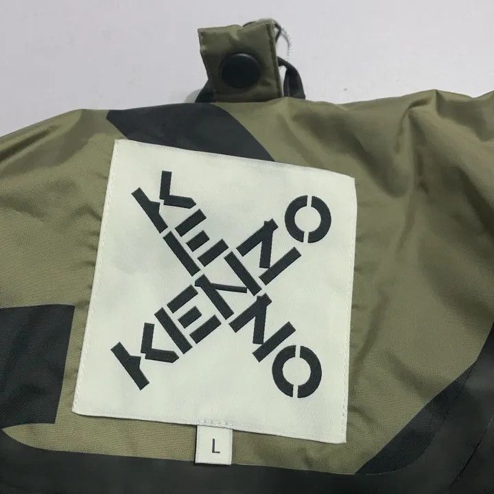 Kenzo Kenzo Logo Hooded Windbreaker Jacket 0079 Size US L / EU 52-54 / 3 - 3 Thumbnail