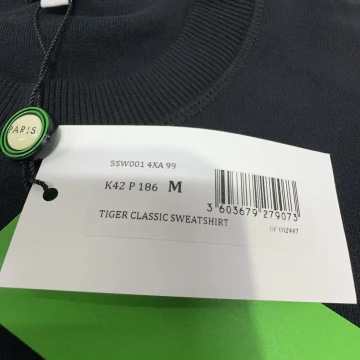 Kenzo Kenzo Black Long Sleeve Tiger Embroidered Sweatshirt 0079 Size US M / EU 48-50 / 2 - 4 Thumbnail