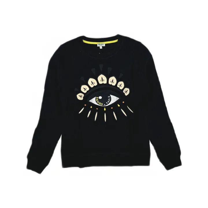 Kenzo Kenzo Casual Black Round Neck Sweatshirt 0079 Size US S / EU 44-46 / 1 - 2 Thumbnail
