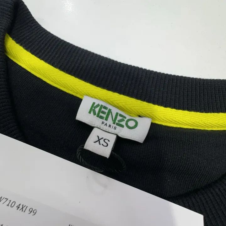 Kenzo Kenzo Casual Modern Black Crewneck Sweatshirt 0079 Size US XS / EU 42 / 0 - 4 Thumbnail