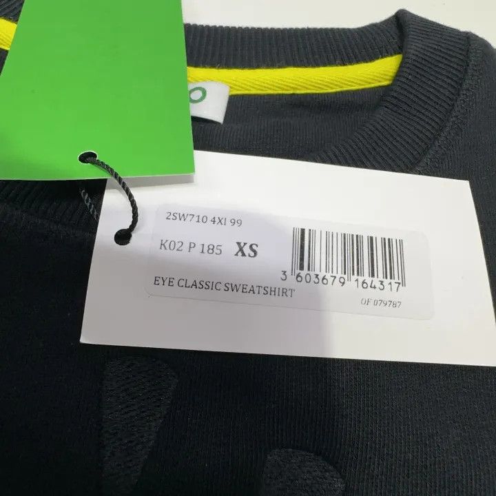 Kenzo KENZO Stylish Black Round Neck Sweatshirt 0079 Size US XS / EU 42 / 0 - 6 Thumbnail