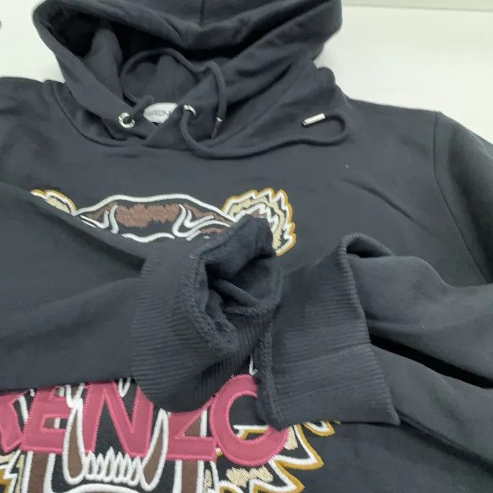 Kenzo KENZO FW21 Black Tiger Embroidery Hooded Sweatshirt 0079 Size US XL / EU 56 / 4 - 8 Thumbnail