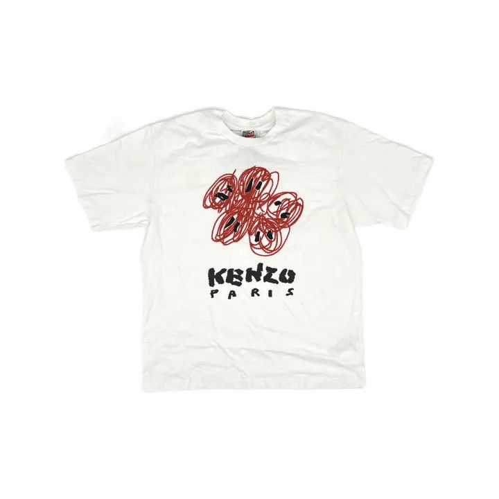 Kenzo KENZO Graphic Embroidered Short Sleeve T-Shirt 0079 Size US XL / EU 56 / 4 - 2 Thumbnail