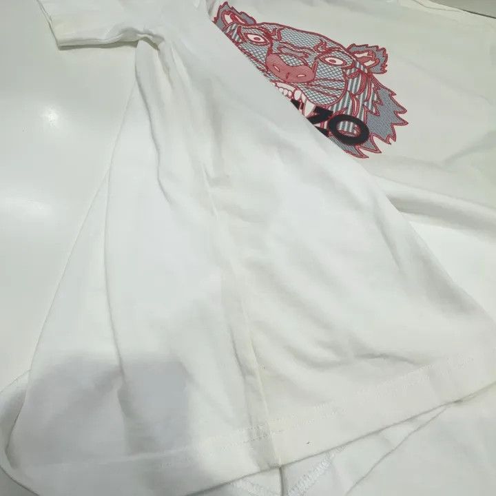 Kenzo KENZO Classic Tiger Print White Short Sleeve T-Shirt 0079 Size US L / EU 52-54 / 3 - 8 Thumbnail