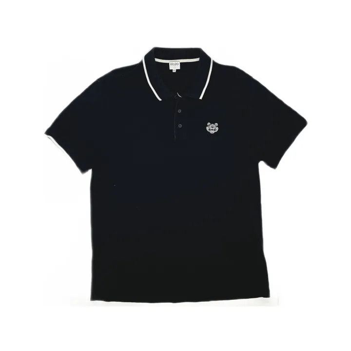 Kenzo KENZO Black Tiger Logo Short Sleeve Polo 0079 Size US XXL / EU 58 / 5 - 2 Thumbnail