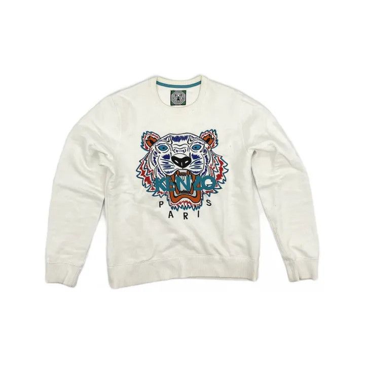 Kenzo KENZO Graphic Sweater with Tiger Design 0079 Size US M / EU 48-50 / 2 - 2 Thumbnail