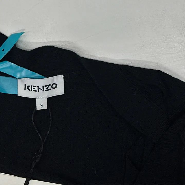 Kenzo KENZO Classic Black Tiger Logo Knit Cardigan 0079 Size US S / EU 44-46 / 1 - 4 Thumbnail