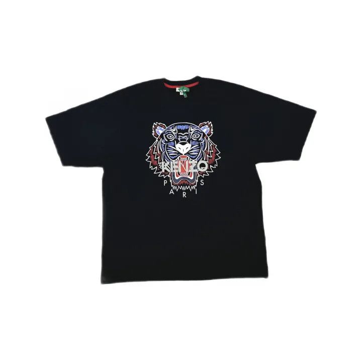 Kenzo KENZO Black Tiger Print Short Sleeve T-Shirt 0079 Size US S / EU 44-46 / 1 - 2 Thumbnail