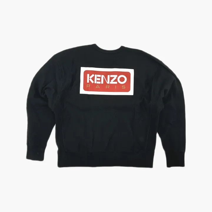 Kenzo KENZO SS23 Black Logo Print Long Sleeve Sweatshirt 0079 Size US XL / EU 56 / 4 - 3 Thumbnail