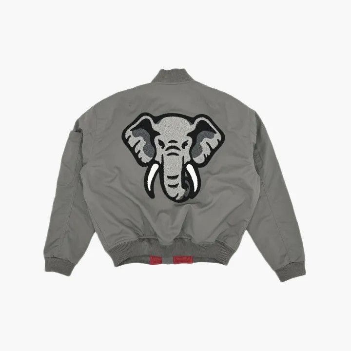 Kenzo KENZO Gray Logo Print Long Sleeve Jacket 0079 Size US S / EU 44-46 / 1 - 3 Thumbnail