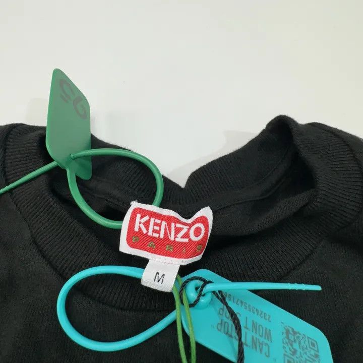 Kenzo Kenzo Black Graphic Short Sleeve T-Shirt 0079 Size US M / EU 48-50 / 2 - 2 Thumbnail