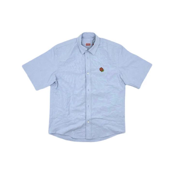 Kenzo Kenzo Short Sleeve Button-Up Shirt for Men 0079 Size US M / EU 48-50 / 2 - 2 Thumbnail