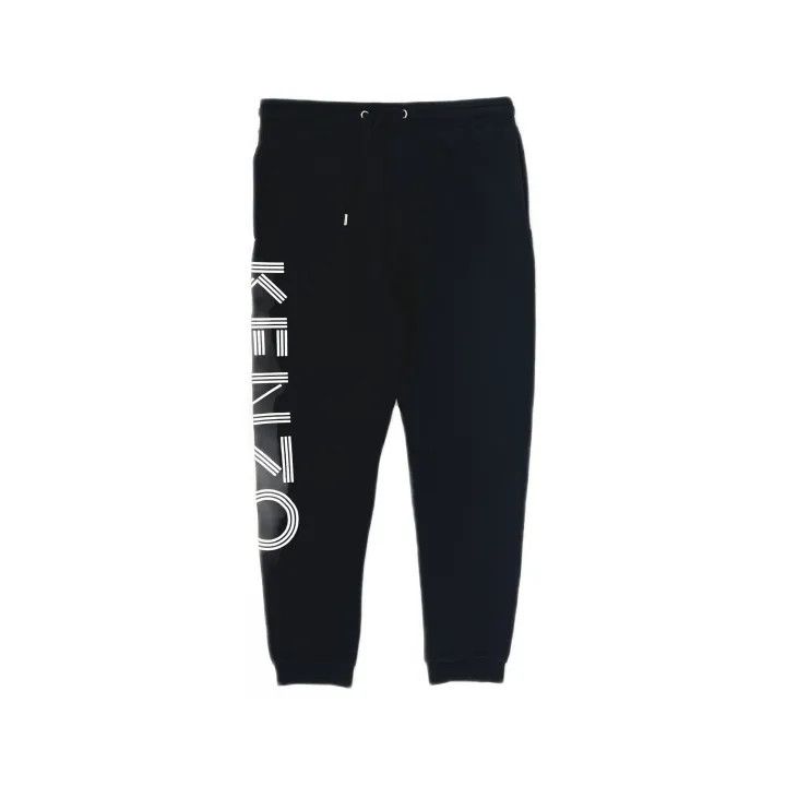Kenzo KENZO Logo Print Black Sweatpants for Men 0079 Size US 36 / EU 52 - 2 Thumbnail