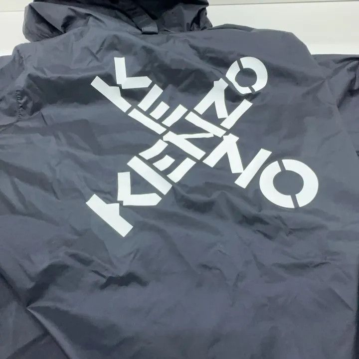 Kenzo KENZO Black Logo Windbreaker Jacket for Men 0079 Size US L / EU 52-54 / 3 - 6 Thumbnail