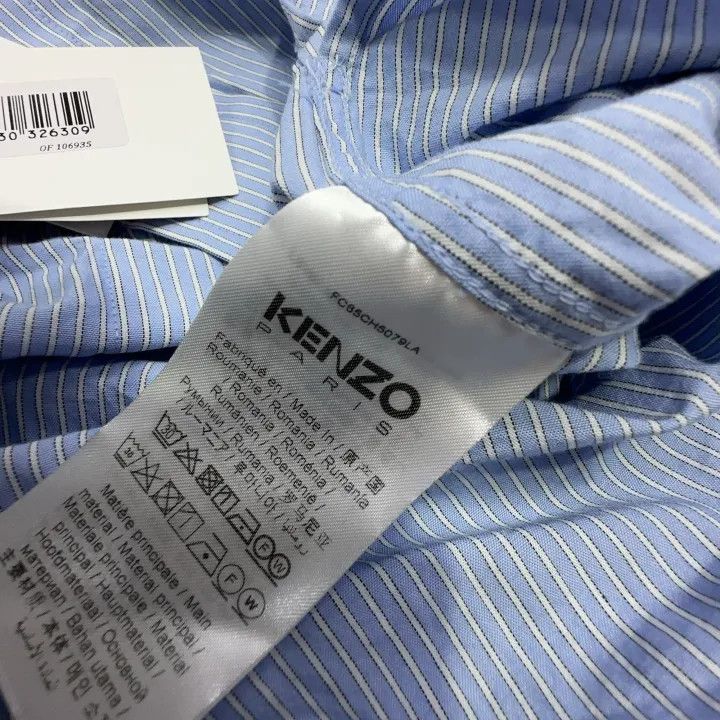 Kenzo KENZO Flower Logo Long Sleeve Shirt 0079 Size US XL / EU 56 / 4 - 4 Thumbnail
