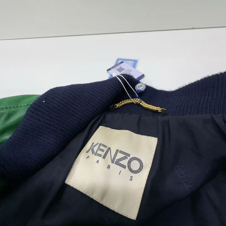 Kenzo KENZO Classic Comfortable Green Leather Jacket 0079 Size US M / EU 48-50 / 2 - 5 Thumbnail