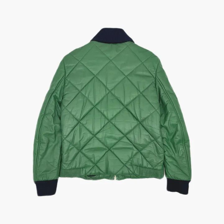Kenzo KENZO Classic Comfortable Green Leather Jacket 0079 Size US M / EU 48-50 / 2 - 3 Thumbnail