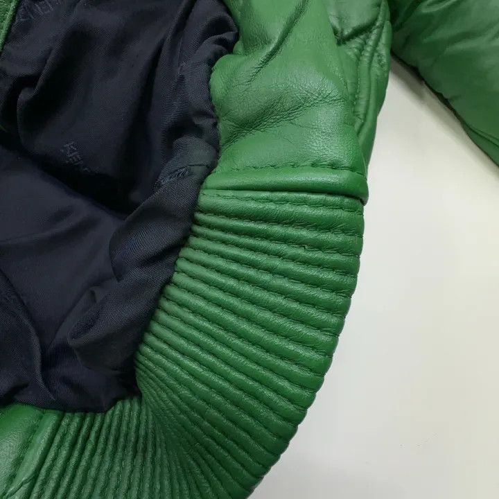 Kenzo KENZO Classic Comfortable Green Leather Jacket 0079 Size US M / EU 48-50 / 2 - 7 Thumbnail