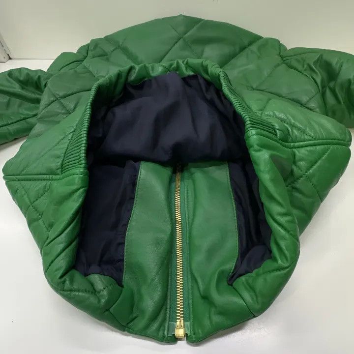 Kenzo KENZO Classic Comfortable Green Leather Jacket 0079 Size US M / EU 48-50 / 2 - 10 Thumbnail