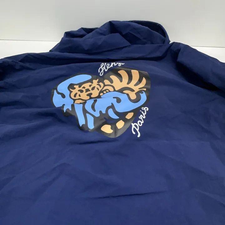 Kenzo KENZO Midnight Blue Logo Print Jacket 0079 Size US M / EU 48-50 / 2 - 7 Thumbnail