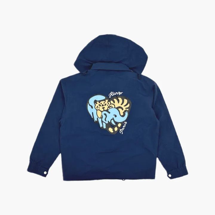 Kenzo KENZO Midnight Blue Logo Print Jacket 0079 Size US M / EU 48-50 / 2 - 3 Thumbnail