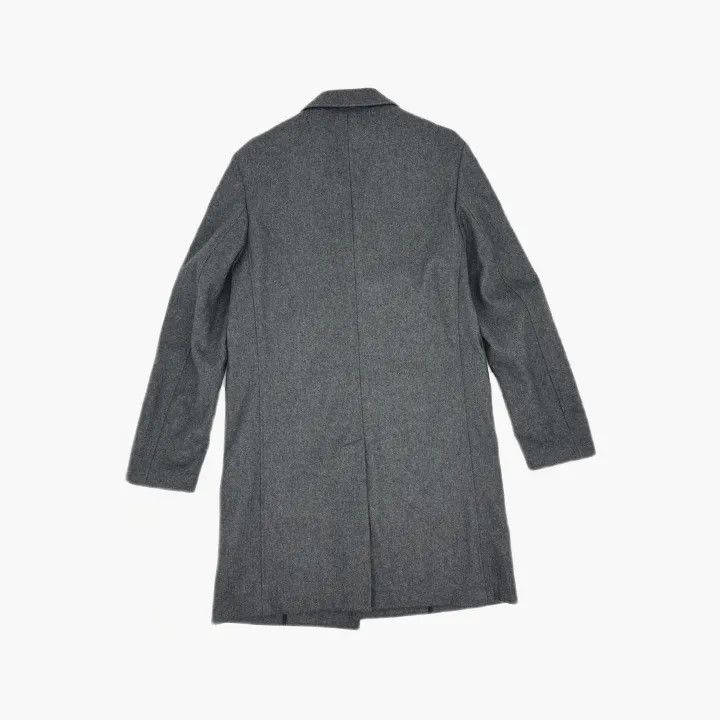 KENZO Gray Long Wool Coat for Men 0079