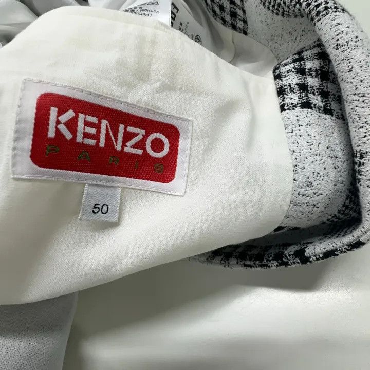 Kenzo KENZO Checkered Detail Long Sleeve Blazer 0079 Size US L / EU 52-54 / 3 - 5 Thumbnail
