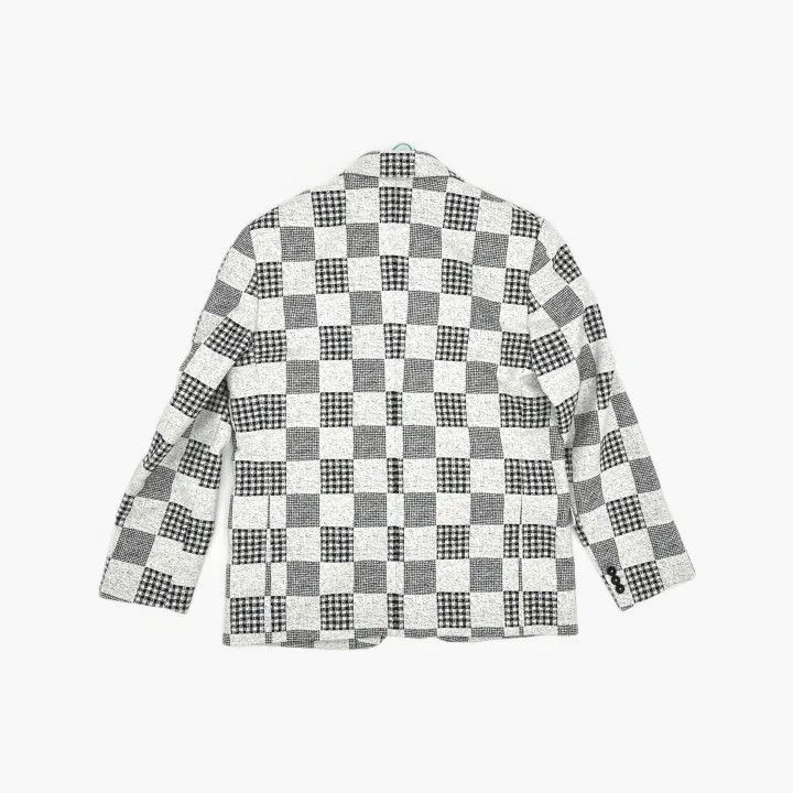 Kenzo KENZO Checkered Detail Long Sleeve Blazer 0079 Size US L / EU 52-54 / 3 - 3 Thumbnail