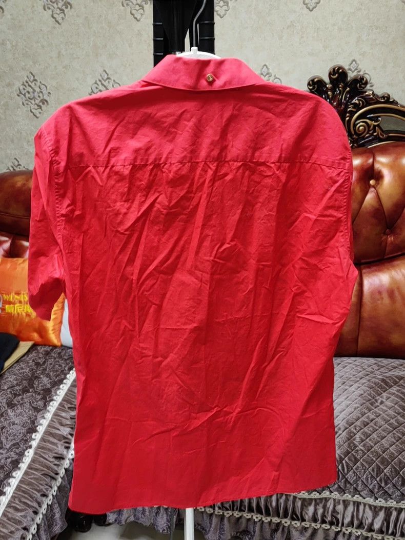 Givenchy red short sleeve shirt with blue design Size US S / EU 44-46 / 1 - 2 Thumbnail