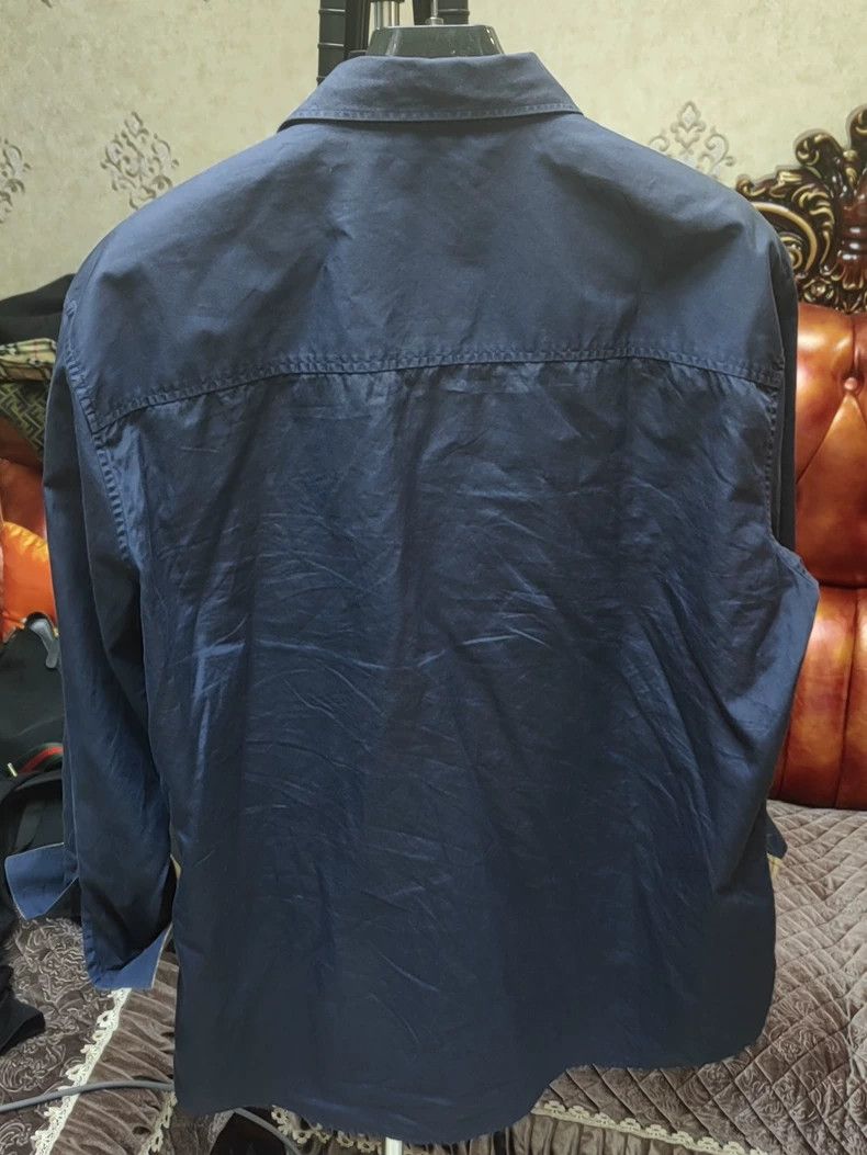 Burberry Burberry Dark Blue Long Sleeve Shirt Size US XL / EU 56 / 4 - 2 Thumbnail