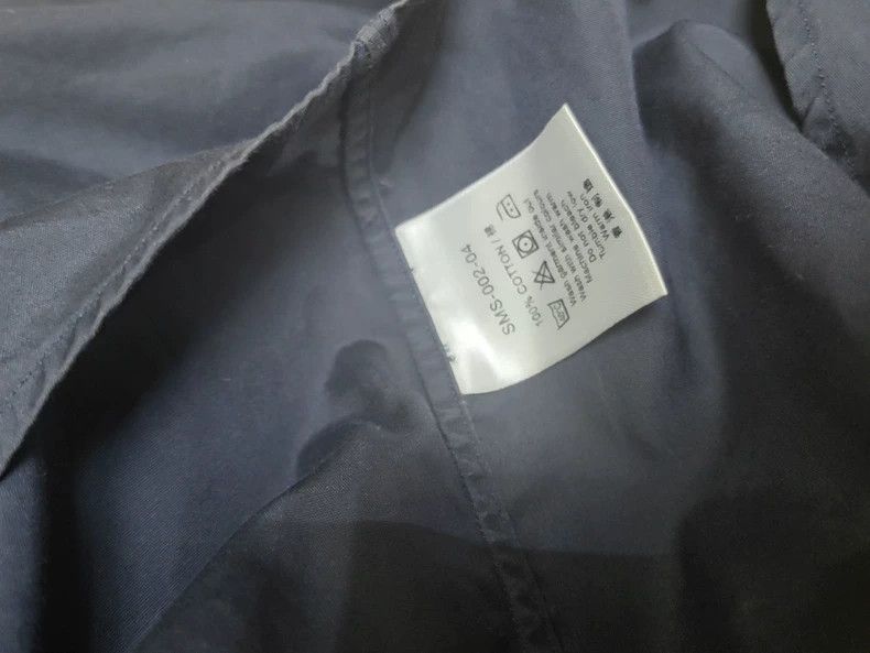 Burberry Burberry Dark Blue Long Sleeve Shirt Size US XL / EU 56 / 4 - 5 Thumbnail